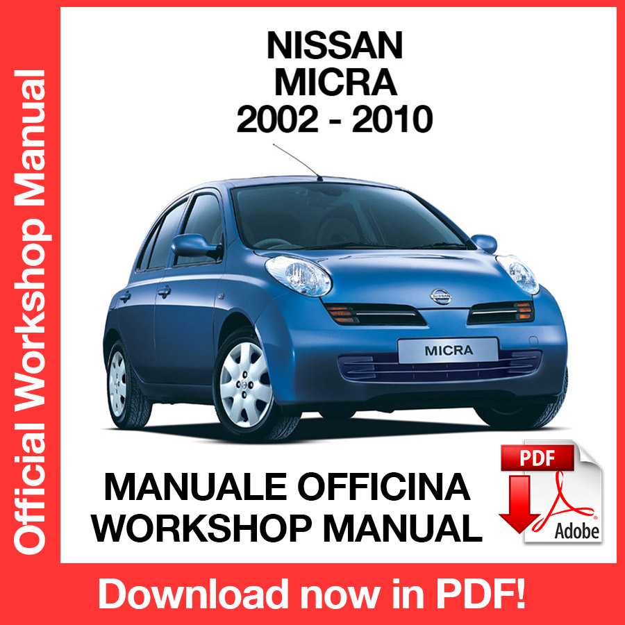 Workshop Manual Nissan Micra K12 (2002-2010) (EN)