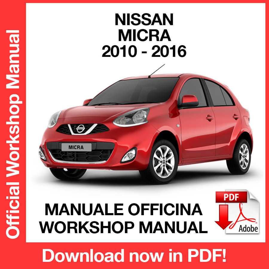 Workshop Manual Nissan Micra K13 (2010-2016) (EN)