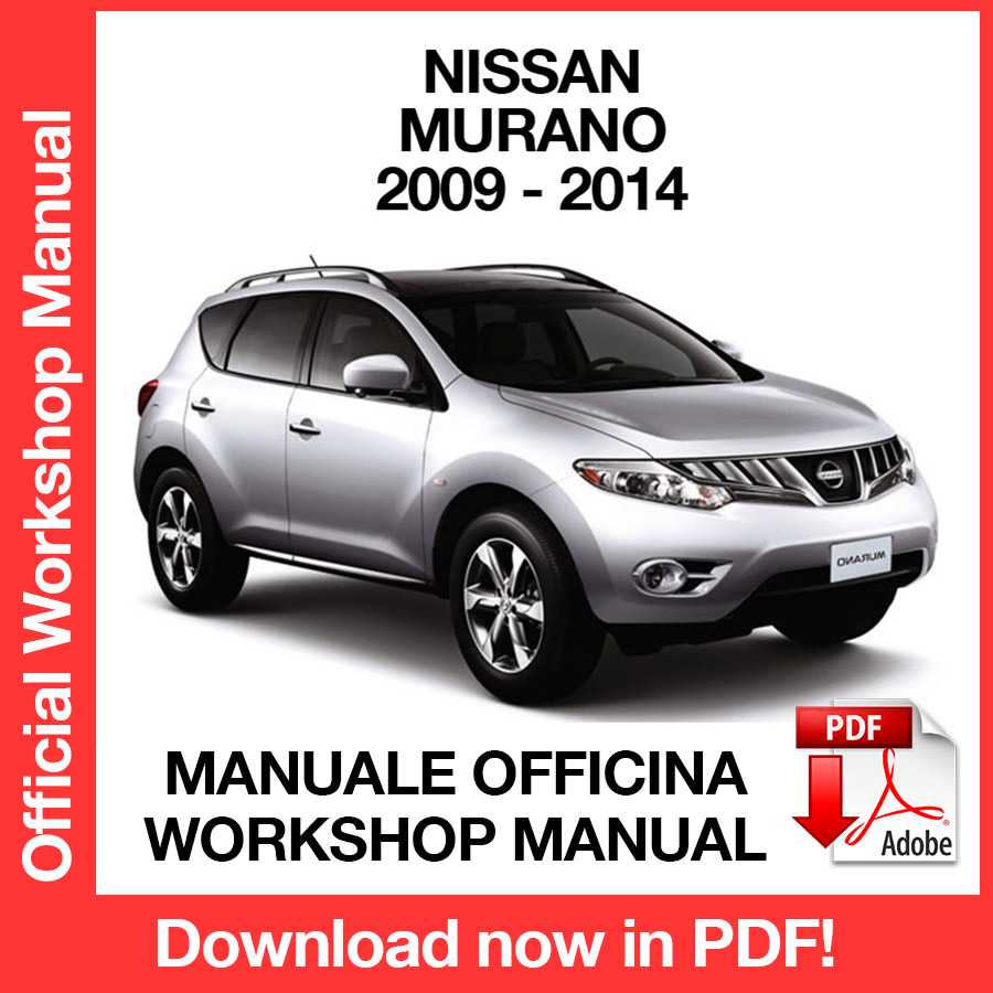 Workshop Manual Nissan Murano Z51 (2009-2014) (EN)