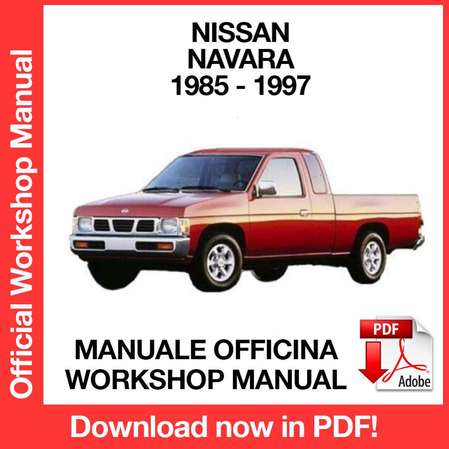 Workshop Manual Nissan Navara D21 (1985-1997) (EN)