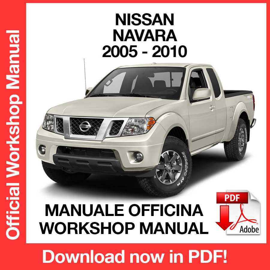 Workshop Manual Nissan Navara D40 (2005-2010) (EN)