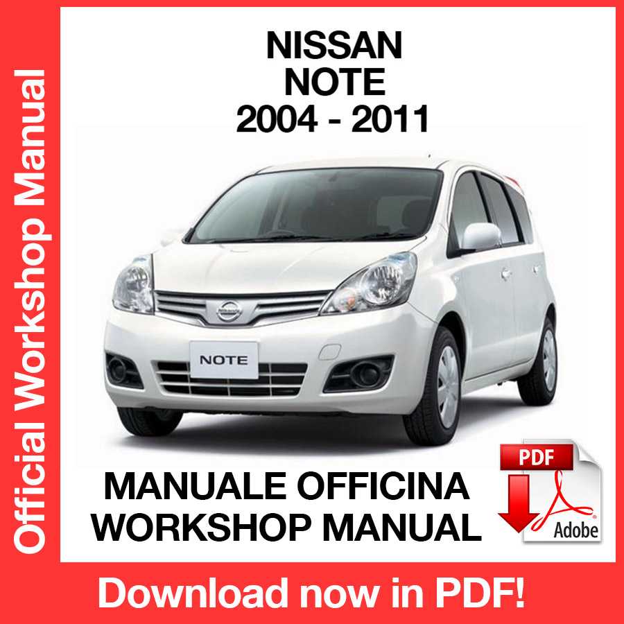 Workshop Manual Nissan Note E11 (2004-2011) (EN)