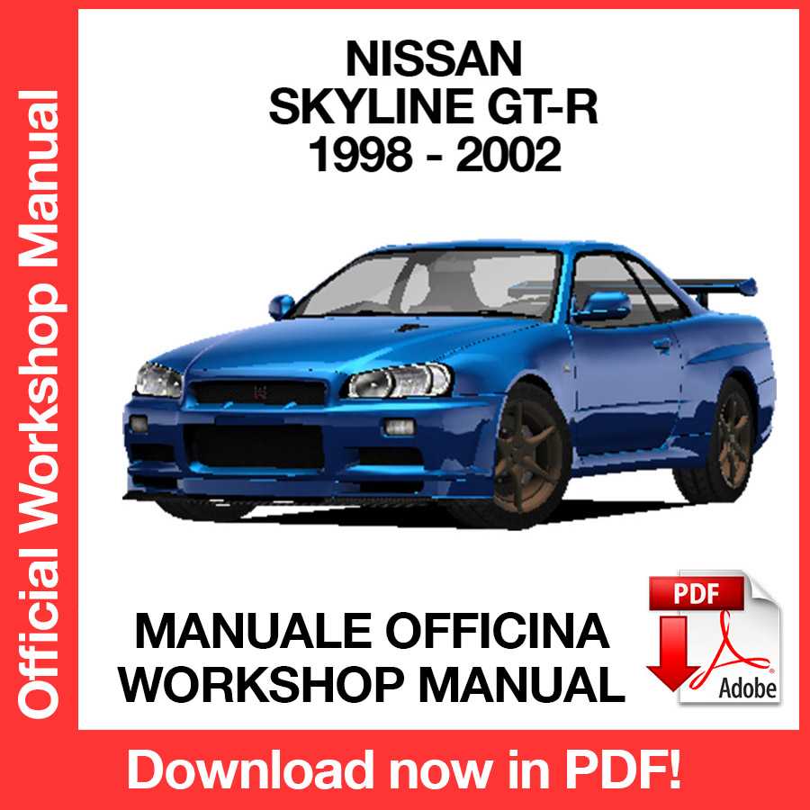 Workshop Manual Nissan Skyline GT-R R34 (1998-2002) (EN)