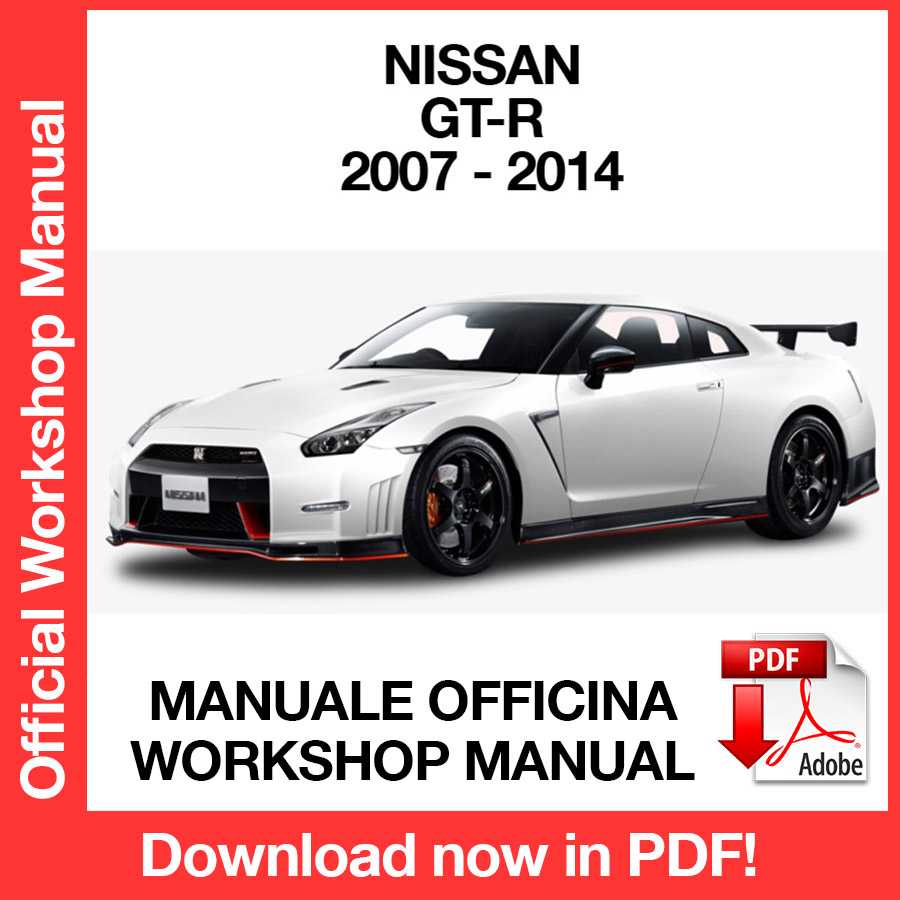 Workshop Manual Nissan GT-R R35 (2007-2014) (EN)