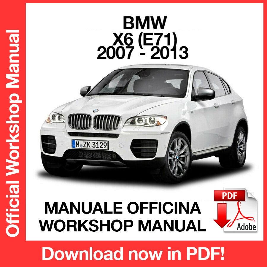 WORKSHOP MANUAL BMW X6 E71 (2007-2013) (EN)