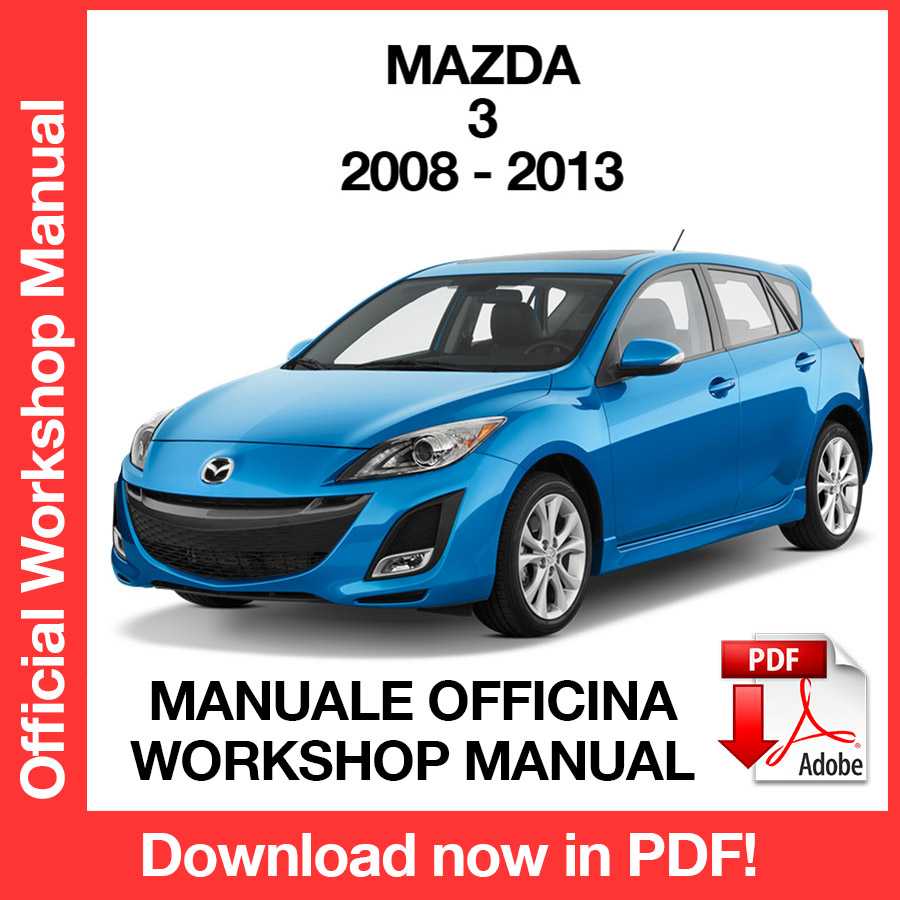 Workshop Manual Mazda 3 (2008-2013) (EN)