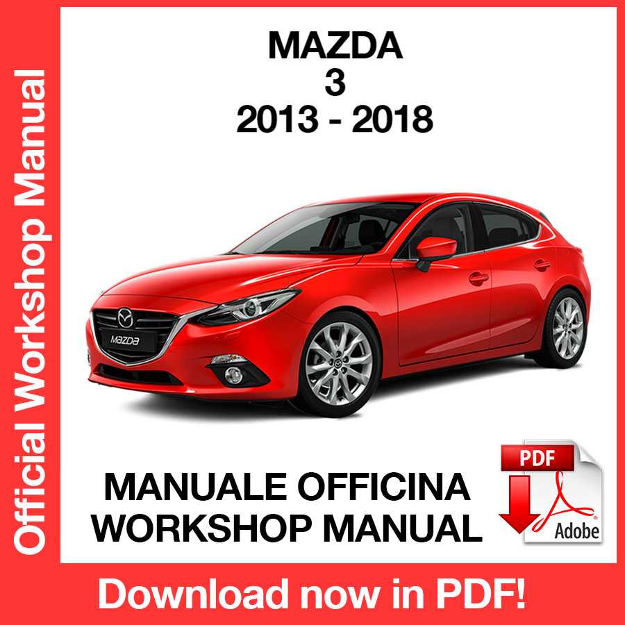 Workshop Manual Mazda 3 (2013-2018) (EN)