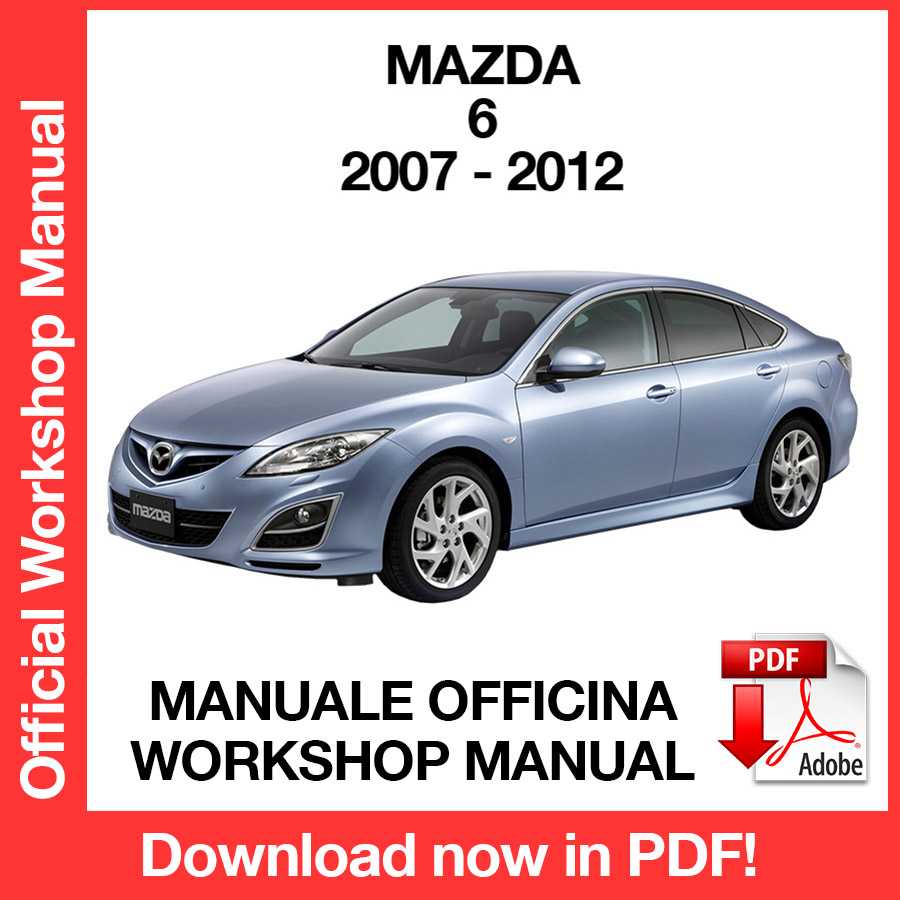 Workshop Manual Mazda 6 (2007-2012) (EN)