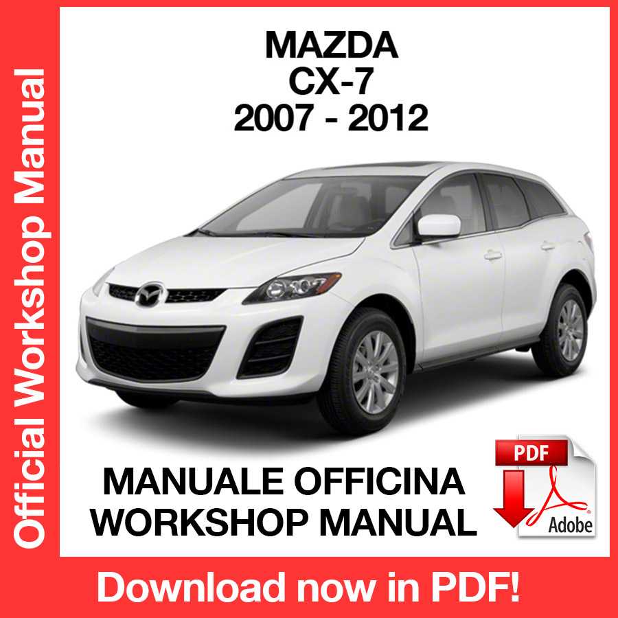 Workshop Manual Mazda CX-7 CX7 (2007-2012) (EN)