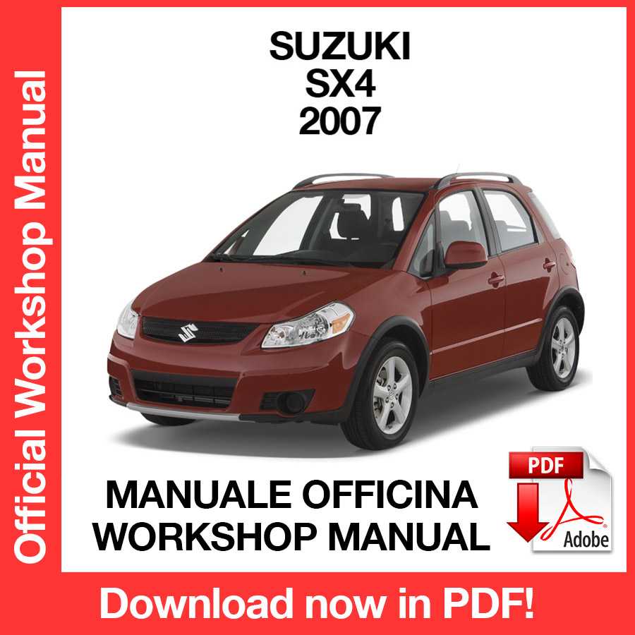 Workshop Manual Suzuki SX4 (2007) (EN)