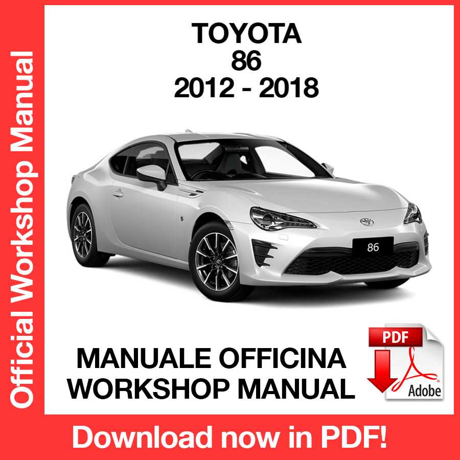 Manuale Officina Toyota 86 (2012-2018) (EN)