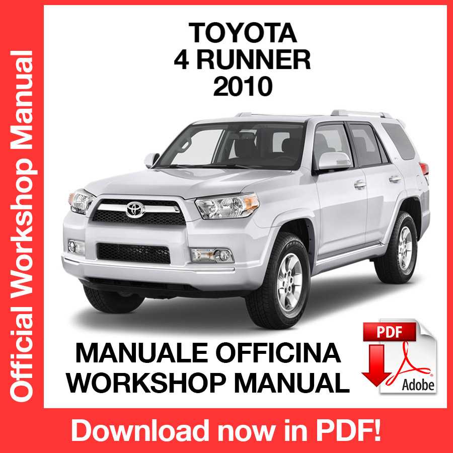 Workshop Manual Toyota 4 Runner (2010) (EN)