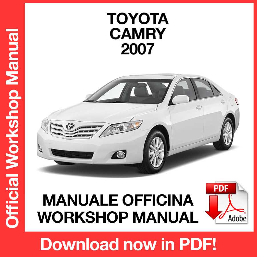 Manuale Officina Toyota Camry (2007) (EN)