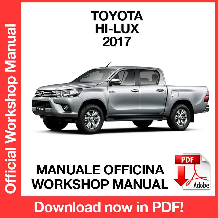 Manuale Officina Toyota Hi-Lux (2017) (EN)