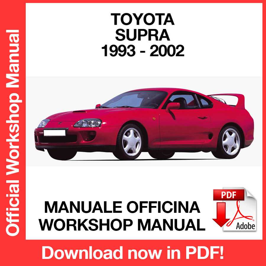 Workshop Manual Toyota Supra (1993-2002) (EN)