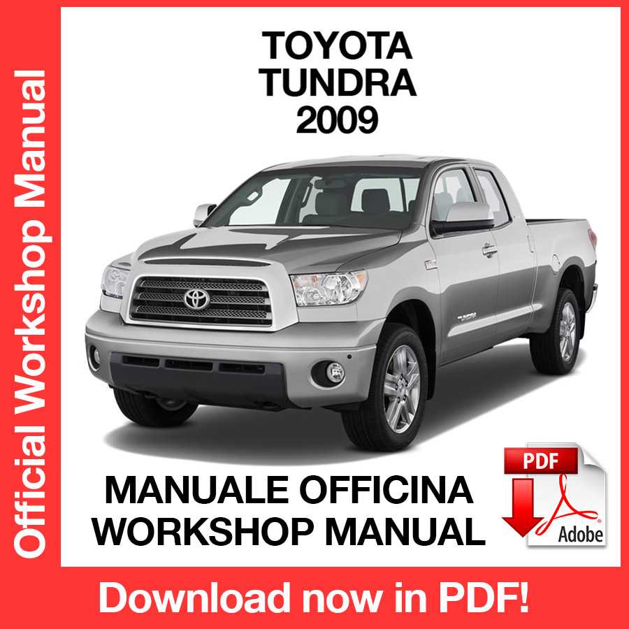 Workshop Manual Toyota Tundra (2009) (EN)
