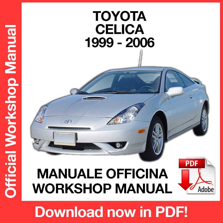 Workshop Manual Toyota Celica T230 (1999-2006) (EN)