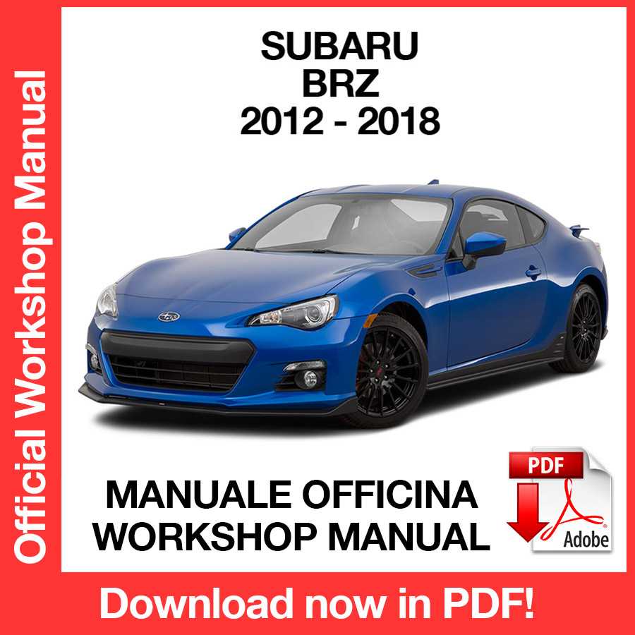 Workshop Manual Subaru Brz (2012-2018) (EN)
