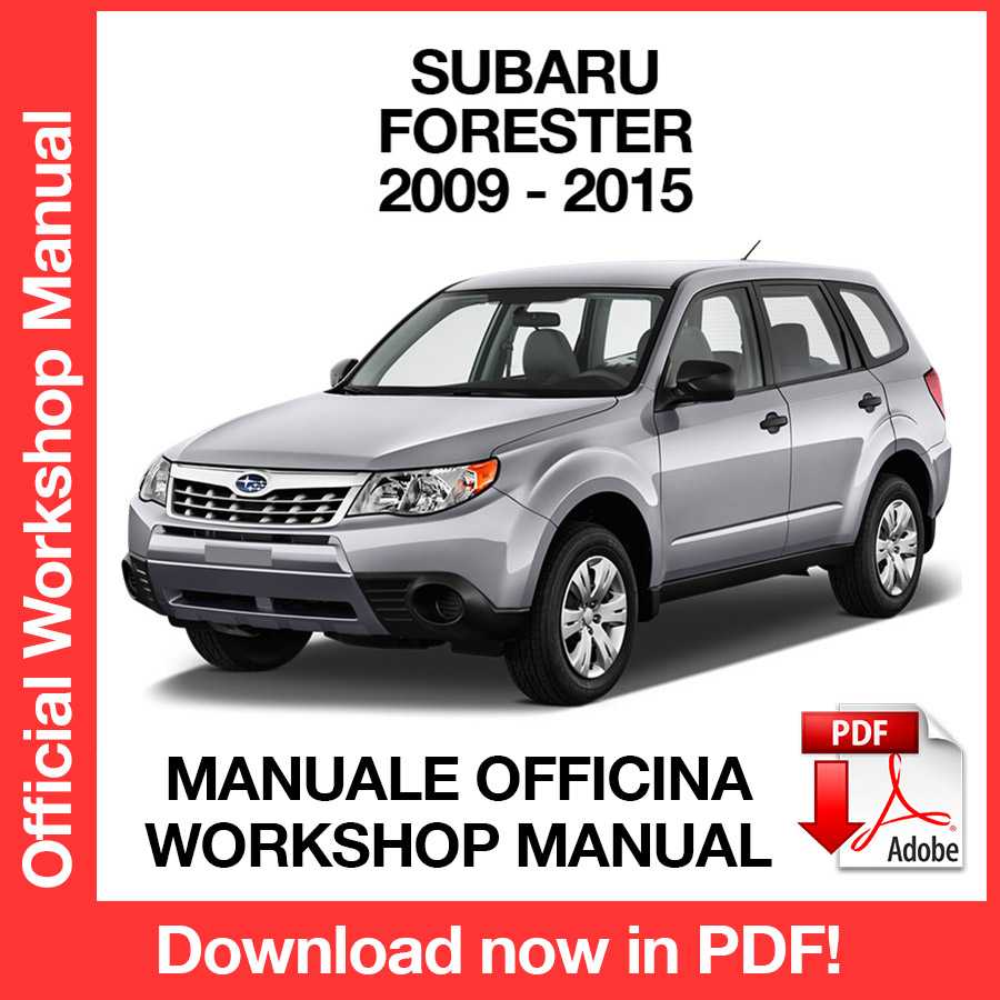 Workshop Manual Subaru Forester (2009-2015) (EN)