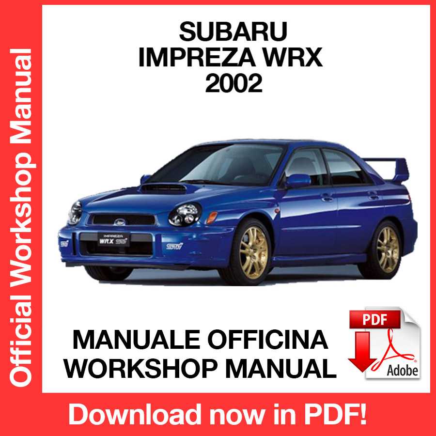 Workshop Manual Subaru Impreza Wrx GD (2002) (EN)