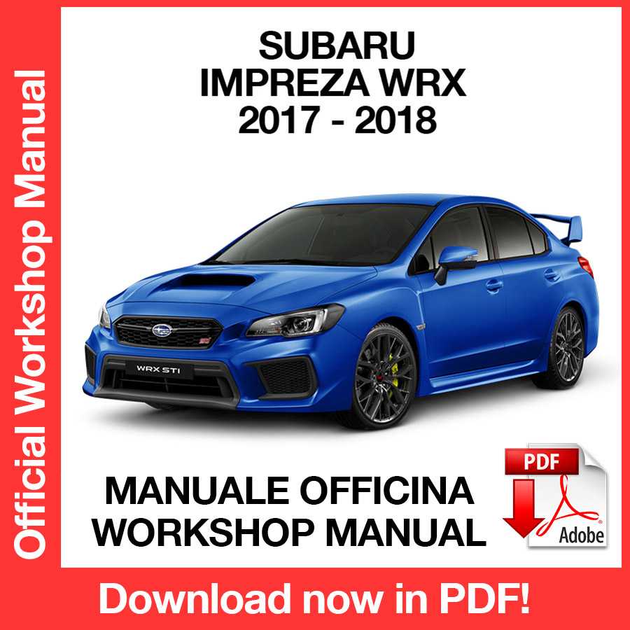 Workshop Manual Subaru Impreza Wrx Sti (2017-2018) (EN)