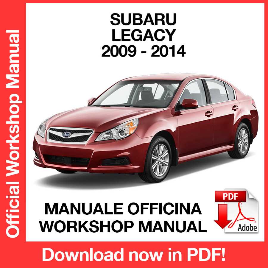Workshop Manual Subaru Legacy (2009-2014) (EN)