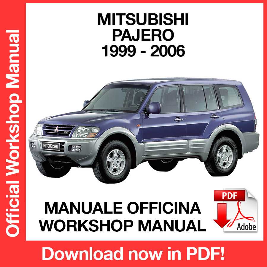 Workshop Manual Mitsubishi Pajero (1996-2006) (EN)