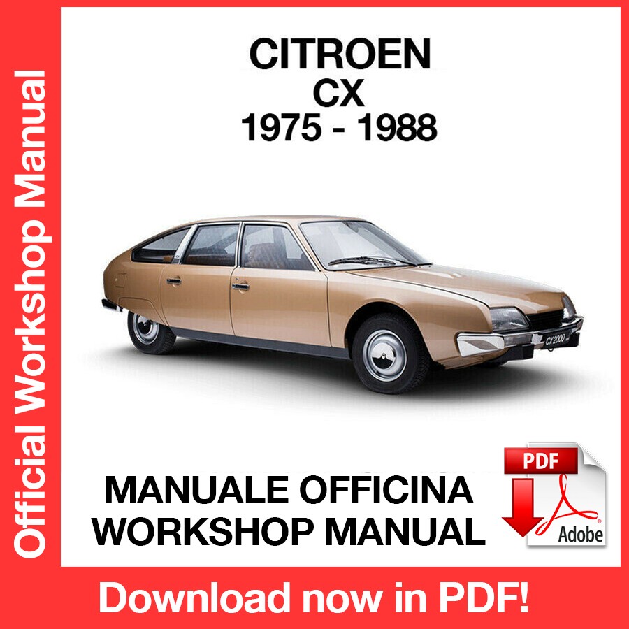 WORKSHOP MANUAL CITROEN CX (1975-1988) (EN)