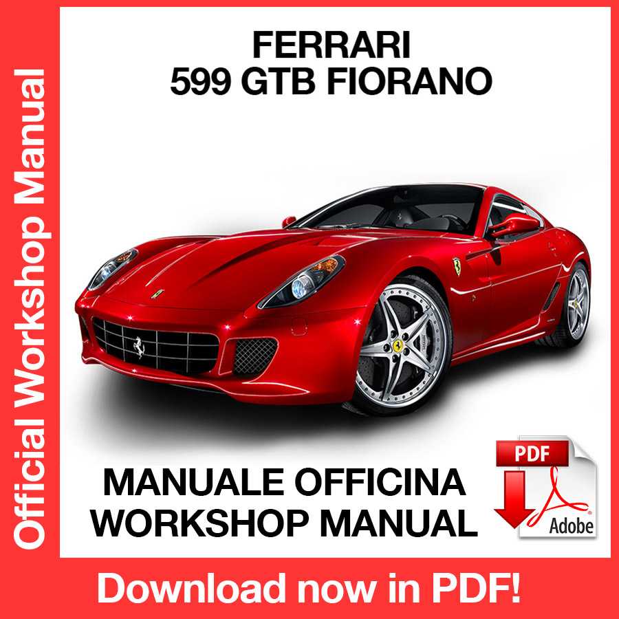 Workshop Manual Ferrari 599 GTB Fiorano (EN)