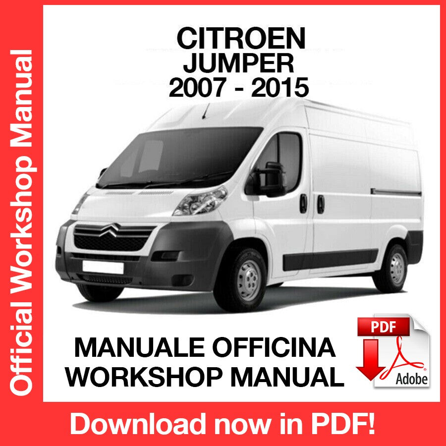 WORKSHOP MANUAL CITROEN JUMPER (2007-2015) (EN)