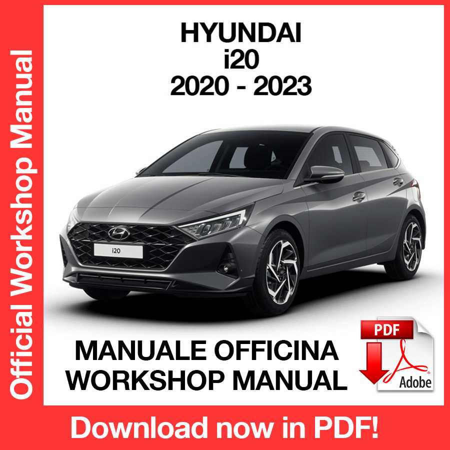 Manuale Officina Hyundai i20 (2020-2023) (EN)