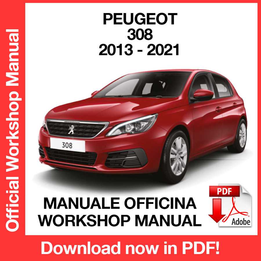 Workshop Manual Peugeot 308 (2013-2021) (EN)