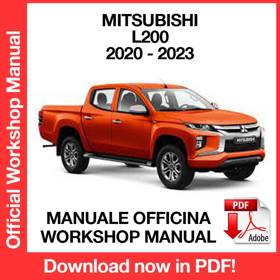 Workshop Manual Mitsubishi L200 (2020-2023) (EN)