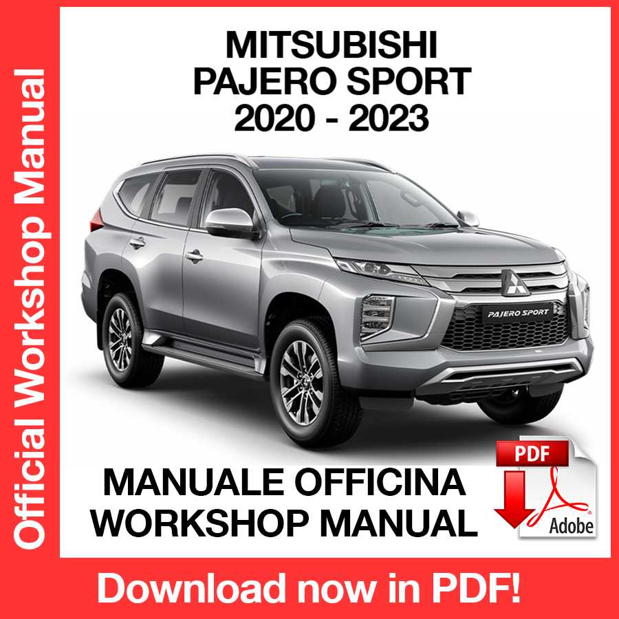Workshop Manual Mitsubishi Pajero Sport (2020-2023) (EN)