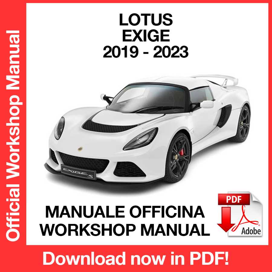 Workshop Manual Lotus Exige (2019-2023) (EN)