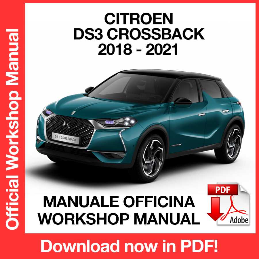 Workshop Manual Citroen DS3 Crossback E-Tense (2018-2021) (EN)