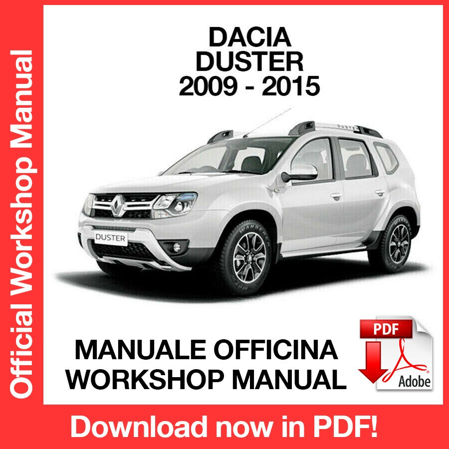 WORKSHOP MANUAL DACIA DUSTER (2009-2015) (EN)