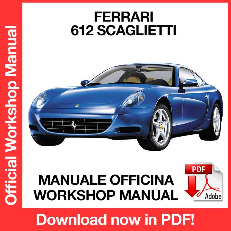 Workshop Manual Ferrari 612 Scaglietti (EN)