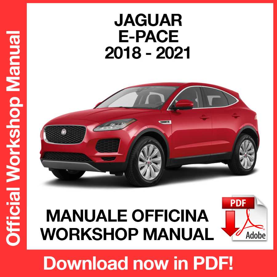 Workshop Manual Jaguar E-Pace X540 (2018-2021) (EN)