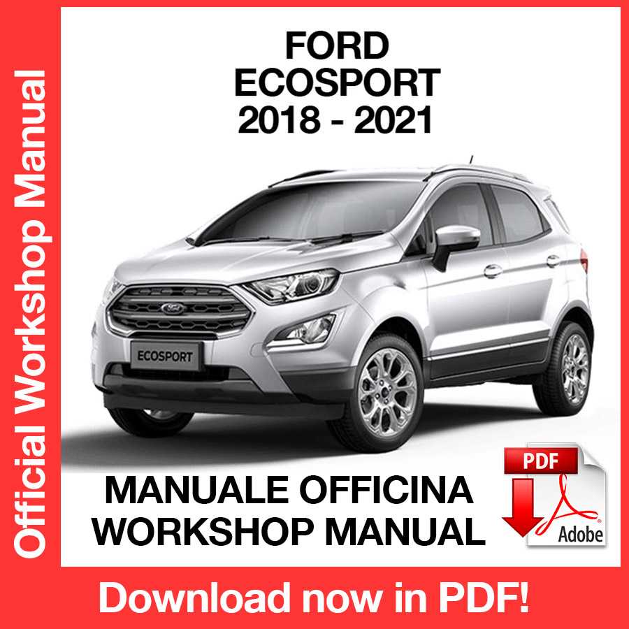 Workshop Manual Ford Ecosport (2018-2021) (EN)