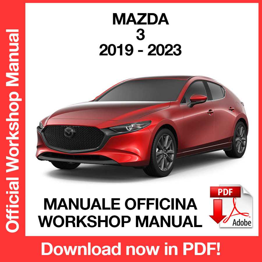 Workshop Manual Mazda 3 (2019-2023) (EN)