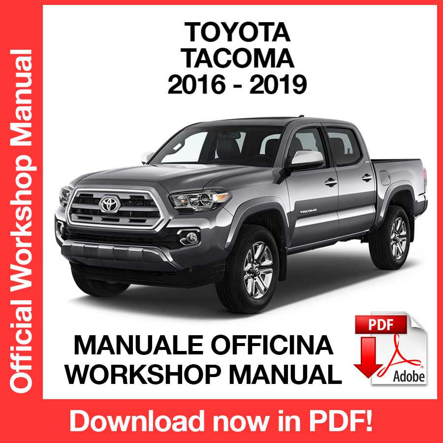 Workshop Manual Toyota Tacoma (2016-2019) (EN)