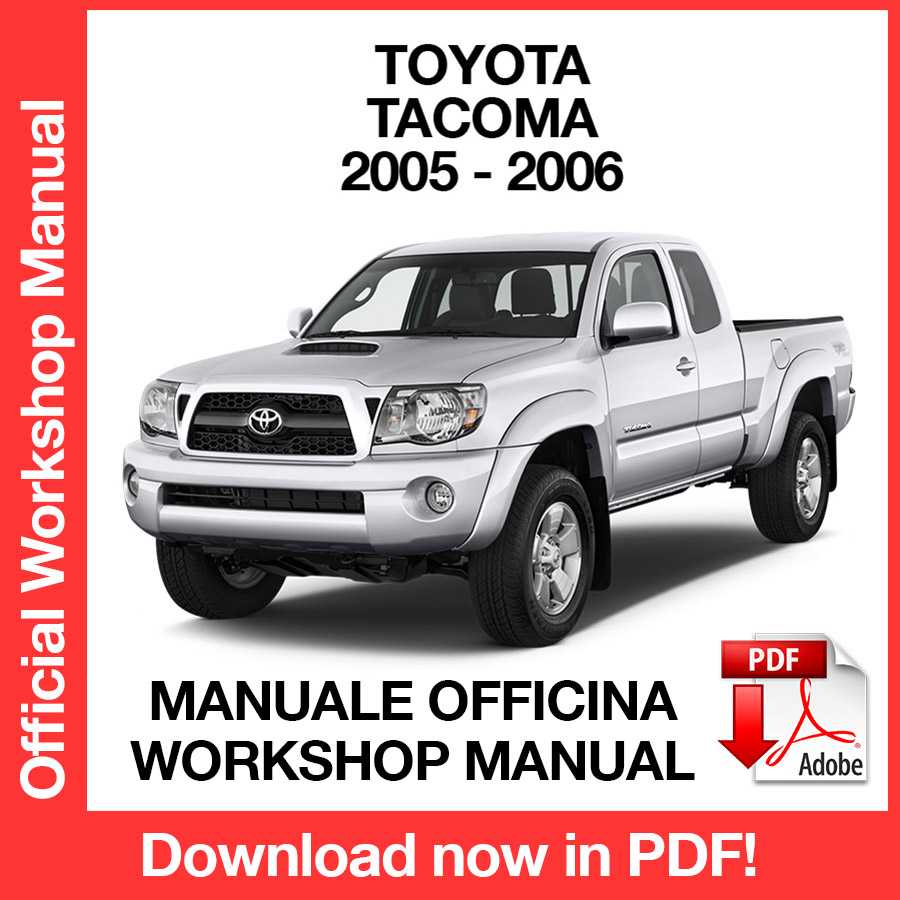 Workshop Manual Toyota Tacoma (2005-2006) (EN)