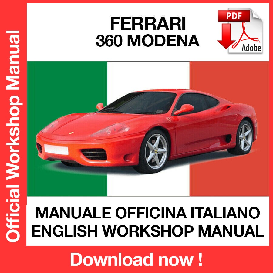 WORKSHOP MANUAL FERRARI 360 MODENA (1999-2005) (ITA) (EN) (DE) (FR)