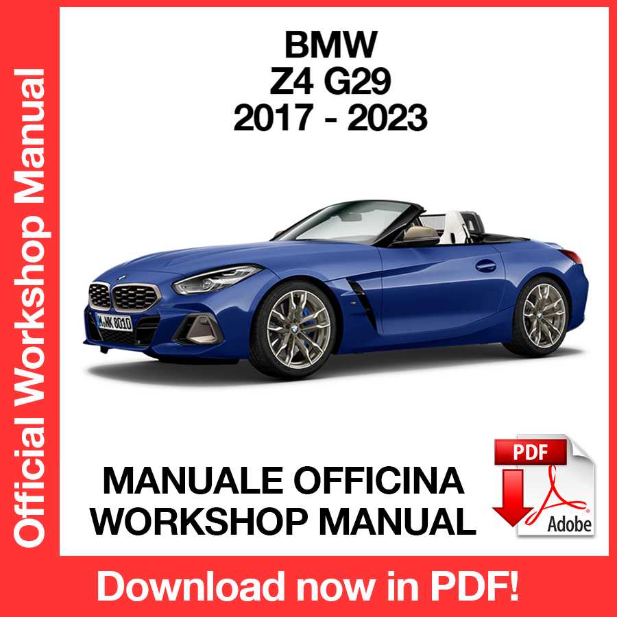 Workshop Manual BMW Z4 G29 (2017-2023) (EN)