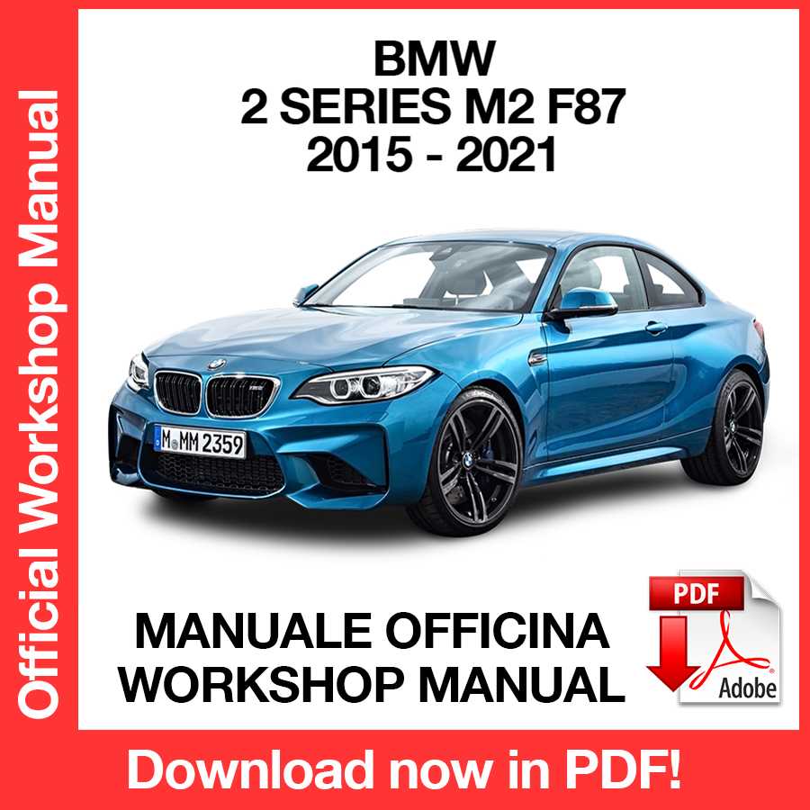 Workshop Manual BMW M2 F87 (2015-2021) (EN)
