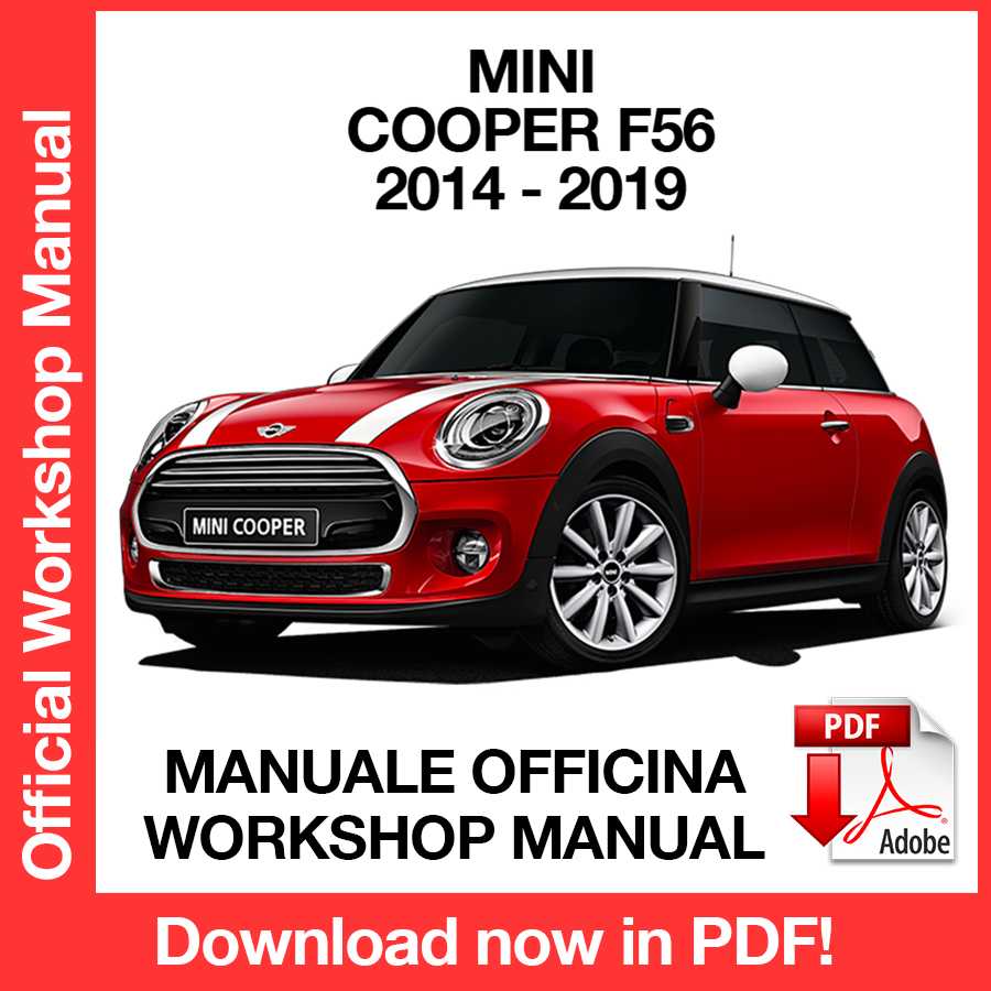 Workshop Manual Mini Cooper F56 (2014-2019) (EN)