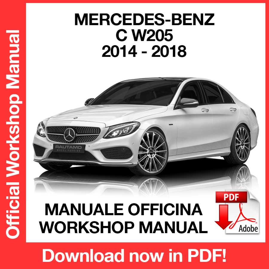 Workshop Manual Mercedes-Benz C W205 (2014-2018) (EN)