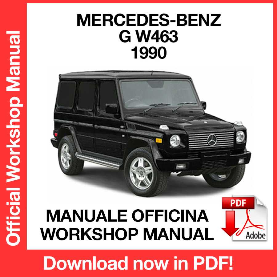 Workshop Manual Mercedes-Benz G W463 (1990) (EN)