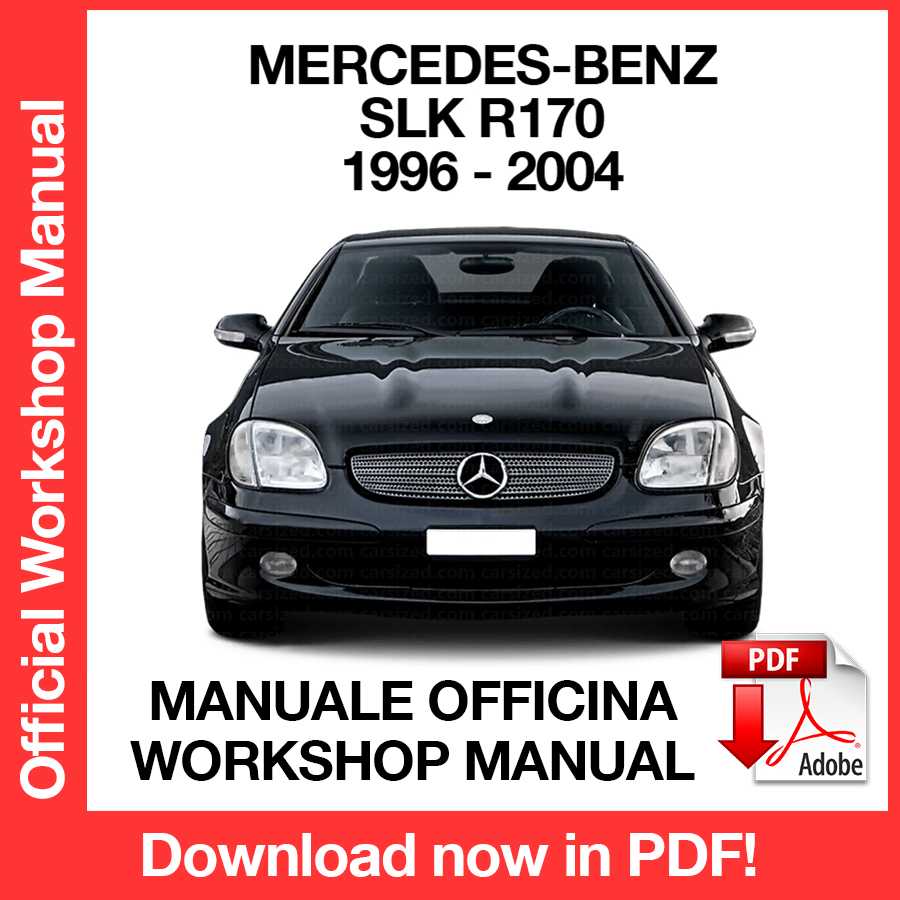 Workshop Manual Mercedes-Benz SLK R170 (1996-2004) (EN)